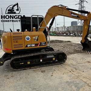 Buen estado 7,5 toneladas Mini China usado Sany Sy 75 75c Sy75c Pro excavadora sobre orugas para la venta - Product Image 1