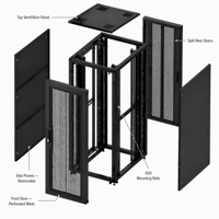 Armoire serveur sur pied 42U, 19 pouces, en acier laminé à froid, pour centre de données réseau, fabrication OEM