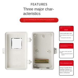 <b>Plastic</b> Meter Box in Stockelectric Meter Transparent Distribution Box Distribution <b>Block</b> Electric Meter Box - Product Image 5
