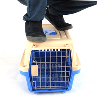 Cage de transport pour chien de compagnie, portable, durable, approuvée par les compagnies aériennes, pour les voyages en gros