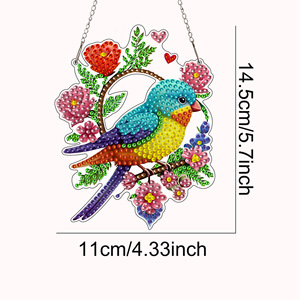 Peinture Diamant Papillon Cartoon Coloré Design Scintillant Fait Main Sans Cadre Matériau Acrylique Décoration Maison - Product Image 2