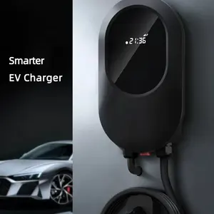 Wall-mounted Ev Charging Type2 Level2 Mode3 Smart Charger Home Charging Electric Car Charger Station Type 1 Ac Ev Charger