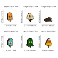 Vente en gros OEM/ODM d'usine : Épingles en émail personnalisées, badges Halloween crème glacée, épingles de revers monstre, épingles de chapeau en émail, articles en métal pour cadeaux