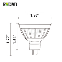 Bombillas LED MR16 de Aluminio de Bajo Voltaje de 7W para Paisajismo, Atenuables, Nls, 12v Soraa para 12V, 2700k 3000K, Ángulo de Color Ajustable