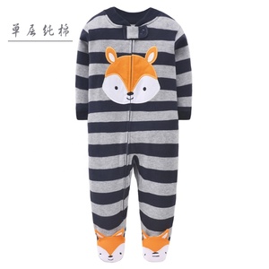 Combinaisons 1 pièce en coton pour bébés, barboteuse, une pièce, fermeture éclair, vêtements d'hiver, motifs de dessins animés, nouveau-né - Product Image 1