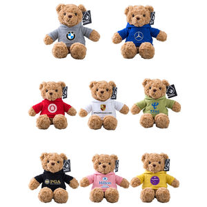 LOGO personalizzato peluche peluche peluche giocattoli carini piccolo <span class=keywords><strong>orsacchiotto</strong></span> peluche <span class=keywords><strong>felpa</strong></span> <span class=keywords><strong>con</strong></span> cappuccio in bianco PP cotone farciti regali per bambini - Product Image 3