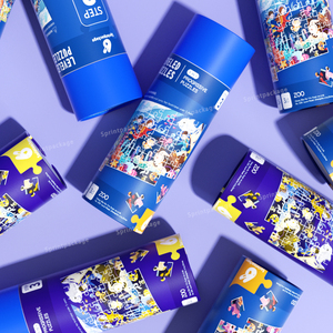 Min eğitici oyuncaklar için 2024 biyobozunur çevre dostu bulmaca kağıt tüp bilmecenin ambalaj silindir kağit kutu - Product Image 6