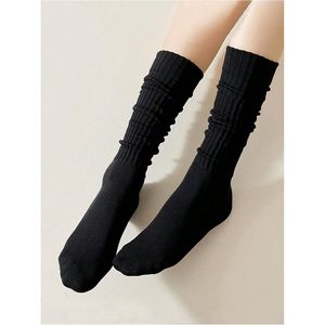 Women's Ribbed Knee High Socks Cotton Bamboo Fiber Sweat Absorbent Daily Wear Long <b>Leg</b> <b>Warmers</b> - Product Image 2