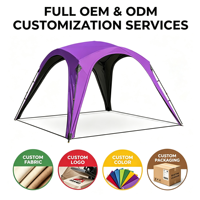 Tente dôme automatique en tissu Oxford ignifuge Tertlon pour camping extérieur, abri solaire, OEM ODM personnalisé