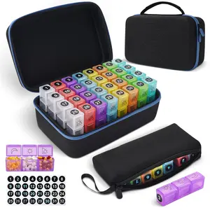 30 Days Pill Case Medicine Organizer for Vitamin Medication Travel Carrying Case First Aid Kit Bag Travel