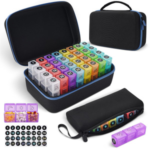 Estuche para pastillas de 30 días, organizador de medicamentos para medicamentos vitamínicos, estuche de transporte de viaje, botiquín de primeros auxilios, bolsa de viaje - Product Image 1