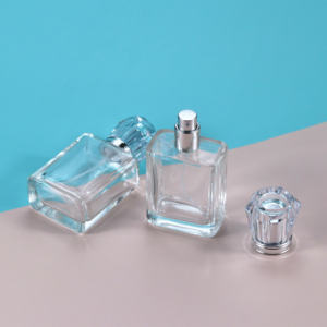 Sang trọng <span class=keywords><strong>50ml</strong></span> rõ ràng hình chữ nhật chai nước hoa thủy tinh với kim cương cap Bạc phun khuếch tán cao cấp thủy tinh rỗng <span class=keywords><strong>container</strong></span> - Product Image 4