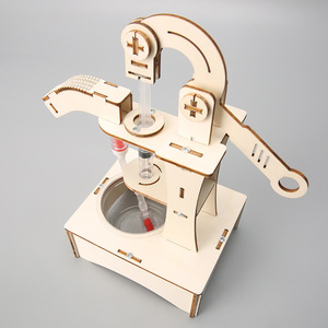 Nuovo Design Creativo Kit Esperimenti Scientifici con Pompa d'Acqua in Legno Puzzle 3D Fai-da-Te - Product Image 4