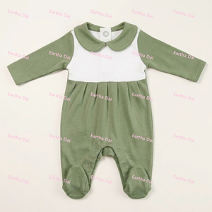 Tutina Premium in Cotone a Maniche Lunghe per Neonati con Colletto Peter Pan, Pagliaccetto Invernale per Bambine - Product Image 5