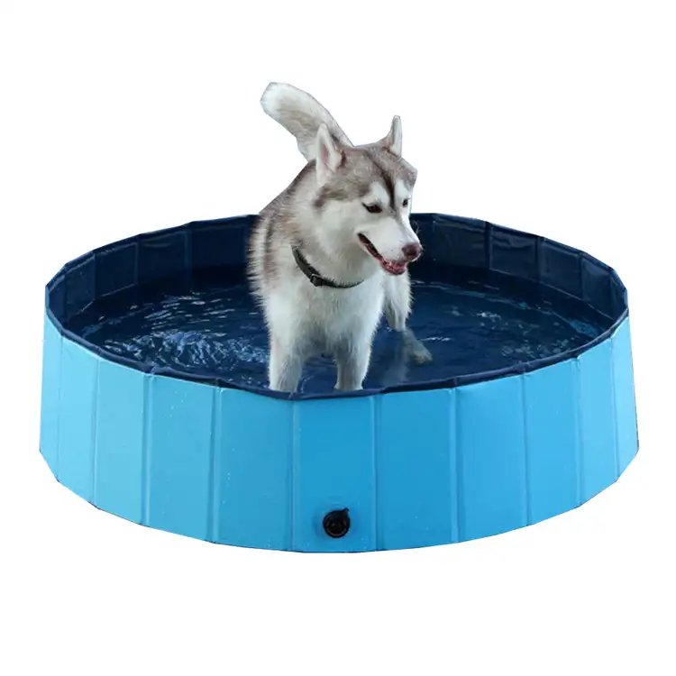 Outdoor PVC Portable Dog Foldable Pool Bathing Tub Folding Pet Paddling Swimming Playing Pool