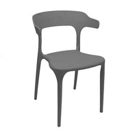 Chaises de salle à manger en plastique empilables et inclinables modernes, vente en gros à bas prix pour appartement, hôpital, maison, bar, escalier, polyvalentes, extérieures