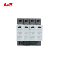 Dispositif de protection contre les surtensions solaires A&B TMOU2-PV40 4P 1500V DC 20KA/40KA SPD Parafoudre pour système photovoltaïque