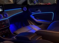 Luz Ambiental Cardoo para Mercedes Benz Clase A/B W176 W246 CLA W117 GLA W156, Accesorios de Tira LED Dinámica de 64 Colores para el Interior del Coche
