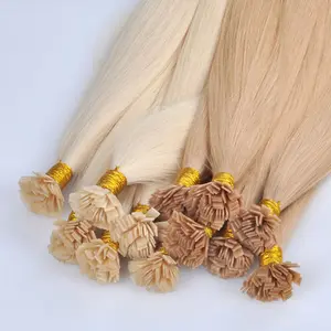 Wholesale Russian Hair 100% Remy Human Hair Natural Double Drawn Flat Tip Hair Extension