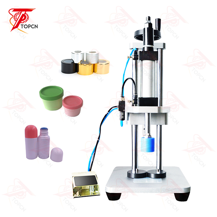 bottle push inner cap perfume collaring crimping capping machine semi automatic bottle pressing plug cork capping machine