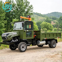 Mini-transporteur 4x4 diesel à grande capacité de chargement, configuration mini-camion benne pour travaux d'ingénierie