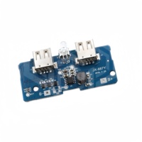 Module d'alimentation boost 3,7 V à 5 V 2 A pour batterie 18650, carte mère/circuit imprimé pour banque d'alimentation mobile DIY