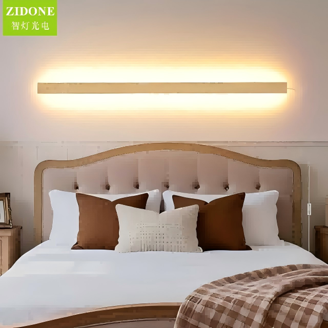 Modern Long Wall Sconce LED Wall Lights Warm White 3000K Aluminum B22/E26 IP65 Indoor Wall Lamp for Courtyard