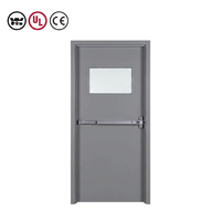 Porte coupe-feu manuelle moderne en acier galvanisé, certifiée UL 10C CE, résistance au feu de 1 à 3 heures pour hôtel, bureau, hôpital, appartement, centre commercial