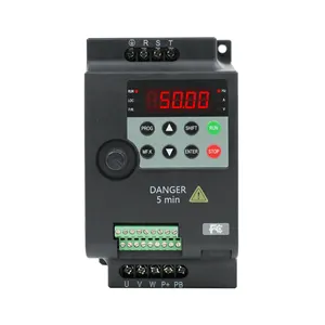 2.2kW 3HP迷你易用VFD/220V/单相/交流电机驱动/速度控制/50Hz/60hz至0〜3200