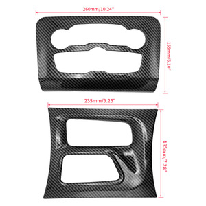 แผงคอนโซลกลาง Tengbase สำหรับ Dodge Charger ปี 2016-2021 วัสดุ ABS ลายคาร์บอนไฟเบอร์ - Product Image 4