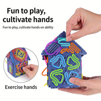 Jouets sensoriels éducatifs pour enfants les plus vendus, planches d'activités Fidget, puzzles 3D DIY, pour les enfants de 3 à 6 ans, sans piles, en silicone, gel, PP