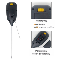 Testeur de pH du sol, 4 en 1, appareil électronique de haute qualité, humidimètre pour le jardin