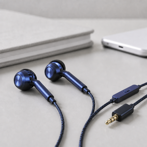 Écouteurs intra-auriculaires filaires stéréo élégants 3,5 mm avec micro pour <span class=keywords><strong>iPhone</strong></span>/Samsung/Xiaomi/Huawei - Product Image 3
