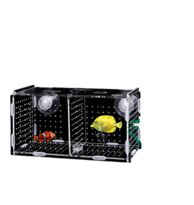 Acquario acrilico di lusso moderno per la forma rettangolare Bettas con gancio o ventosa opzione separatore di isolamento domestico - Product Image 1