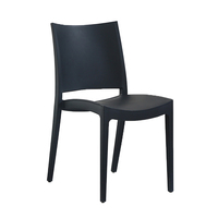 Silla de Comedor Apilable de Plástico para Restaurante, Colorida, Impermeable, para Interiores y Exteriores, Silla Comercial de Plástico