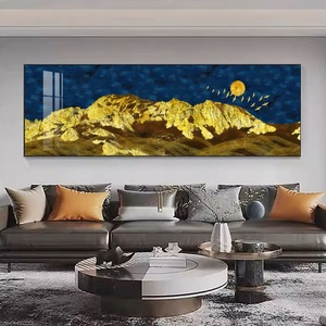 Decoración de Hogar de Lujo, Pintura de Porcelana de Cristal de Alta Definición, Decoración del Hogar, Pintura LED Abstracta, Murales de Paisajes - Product Image 4