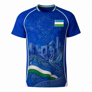 Maillot de football 2026 des équipes nationales <span class=keywords><strong>du</strong></span> Kazakhstan, Ouzbékistan, Tadjikistan – Version domicile et extérieur pour joueurs et supporters – Hommes et Femmes - Product Image 2