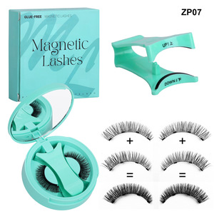 Pestañas Postizas Magnéticas 3D al por Mayor, Pestañas de Pelo Sintético Hechas a Mano, 0.07mm de Grosor, Sin Pegamento, Naturales, Largas, Reutilizables, para Viaje - Product Image 5