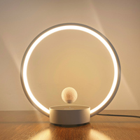 Lampe de table LED à lévitation magnétique sans fil, intensité réglable, lumière flottante pour maquillage, chevet, cadeau, décoration de Noël, éclairage domestique