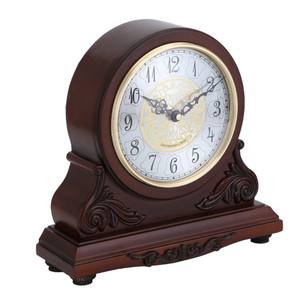 Wooden Table <strong>Clock</strong> Solid Wood Battery Operated Silent Mantle <strong>Clock</strong> for Living Room, Fireplace, Office, Desk, Shelf &amp; Home Decor - Product Image 2