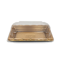 JY-SG00 Contenants rectangulaires pour sushis avec plateau en plastique transparent, boîte en plastique jetable, lot de 800, à emporter, écologiques