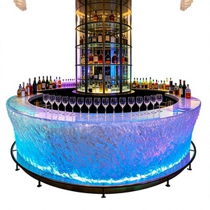 Mesa de Bar Acrílica Luminosa con Aspecto de Cristal para Hotel, Villa, Restaurante y Club - Product Image 1