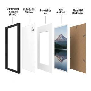 Cornice Fotografica Sottile in MDF Certificata FSC per Dimensioni Personalizzabili, Nera, Bianca, Naturale, 5x7, 6x8, Set da 3 - Product Image 3