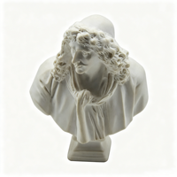 Escultura de Resina Clásica Impresa en 3D Personalizada, Estatua Estilo Mármol Blanco OEM, Figura Decorativa para Arte del Hogar