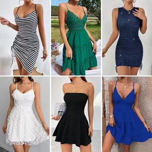 <span class=keywords><strong>Abiti</strong></span> <span class=keywords><strong>Oversize</strong></span> da <span class=keywords><strong>Donna</strong></span> all'Ingrosso, Vestiti Estivi alla Moda, Eleganti <span class=keywords><strong>Abiti</strong></span> da Festa Senza Maniche Lunghi Vintage - Product Image 5