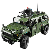 Tgl T4015 Kendaraan Militer Off Road Versi Statis Model Perakitan Blok Bangunan Tingkat Kesulitan Tinggi Hadiah Liburan