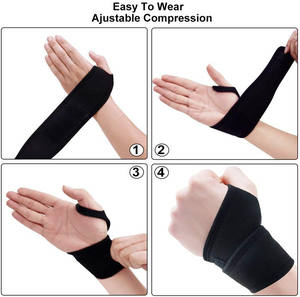 2022 Nieuwe Ontwerp Mannen Pols Wraps Veiligheid Powerlifting Sport Pols Brace Bandage Gewichtheffen Pols Bandjes - Product Image 4