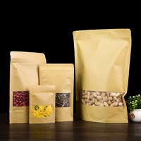Sachet refermable personnalisé de qualité alimentaire, réutilisable, résistant à l'humidité, recyclable, avec fenêtre