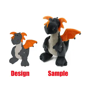 Penjualan laris Mainan Logo kustom mewah boneka hewan kustom mainan Plushie desain hewan lucu