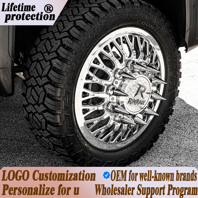 OEM Forged Alloy Wheels 20-26 Inch 6x139.7 6x135 for Toyota Tacoma Tundra 4Runner Ford Bronco Raptor Ram 1500 Silverado Sierra
